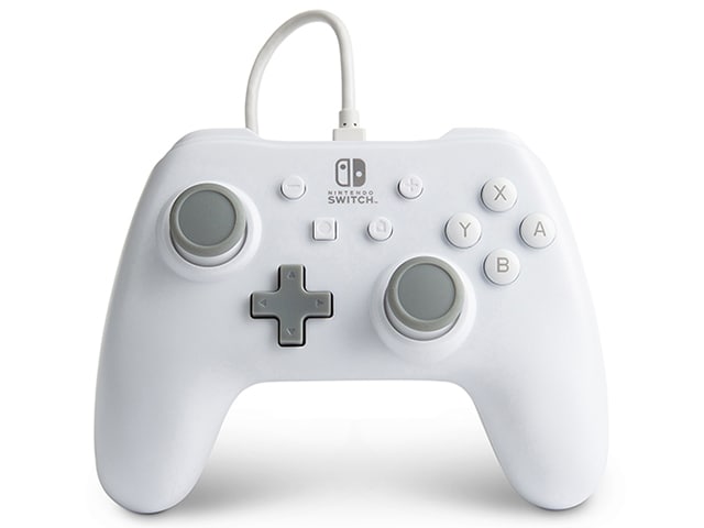 Manette câblée pour Nintendo Switch de PowerA - blanc