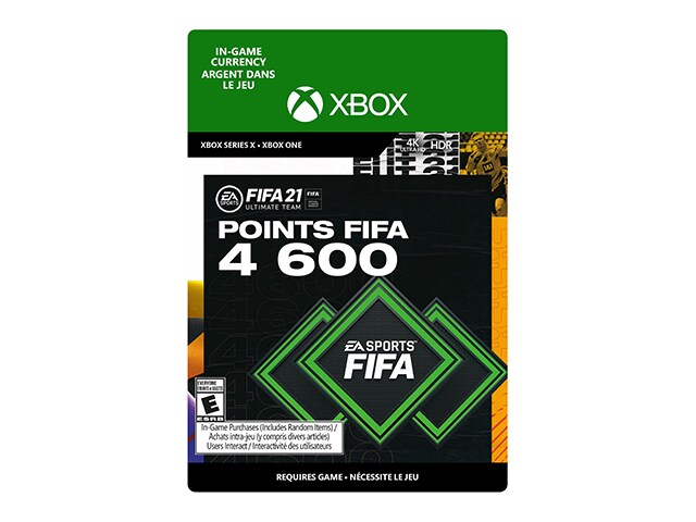 FIFA 21 ULTIMATE TEAM™ 4600 POINTS (Code Electronique) pour Xbox Series X/S & Xbox One