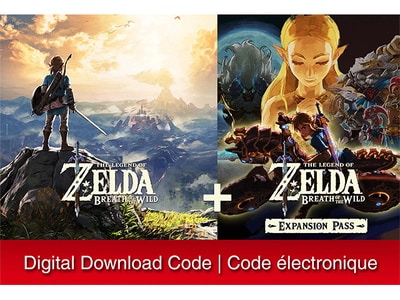 The Legend of Zelda: Breath of the Wild + Expansion Pass Bundle (Digital Download) for Nintendo Switch