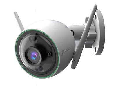 EZVIZ C3N 1080p AI Powered Outdoor Weatherproof Smart Wi-Fi Security Camera with Night Vision - White