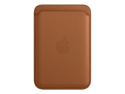 Étui portefeuille en cuir avec MagSafe d’Apple pour iPhone 12 series - Saddle Brown