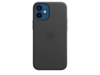 Étui en cuir avec MagSafe d’Apple pour iPhone 12 mini - noir