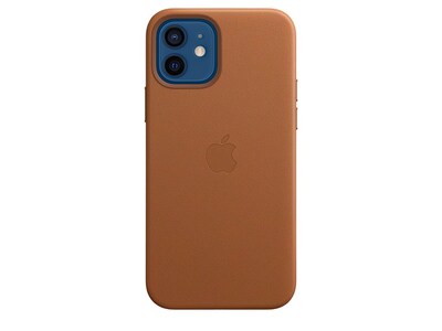 Étui en cuir avec MagSafe d’Apple pour iPhone 12/12 Pro - Saddle Brown
