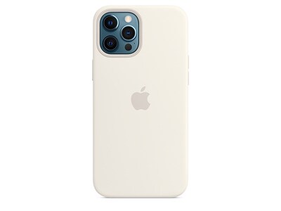 Étui en silicone avec MagSafe d’Apple® pour iPhone 12 Pro Max - blanc