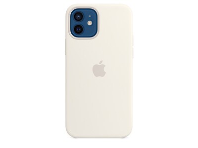 Étui en silicone avec MagSafe d’Apple® pour iPhone 12 mini - blanc