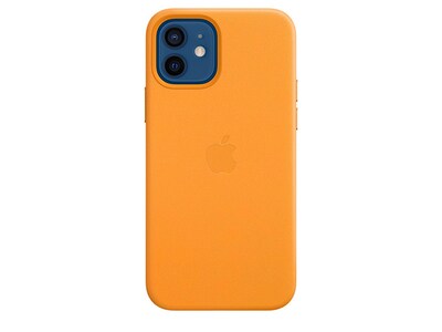 Étui en cuir avec MagSafe d’Apple pour iPhone 12/12 Pro - California Poppy
