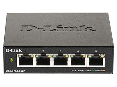 Commutateur Gigabit à 5 ports géré intelligent DGS-1100-05V2 de D-Link
