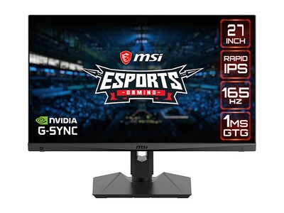 MSI Optix OPTIXMAG274QRF 27" 1440P 165Hz Rapid IPS Gaming Monitor - G-Sync