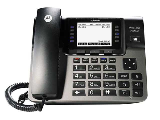 Motorola Téléphone de bureau accessoire sans fil Unison à 4 lignes