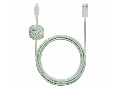 Native Union 3m (10’) Lightning-to-USB Night w/Knot Cable - Sage  