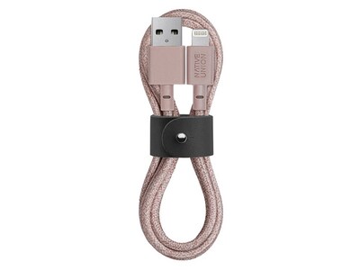 Native Union 1.2m (4’) Lightning-to-USB Belt Cable - Rose   