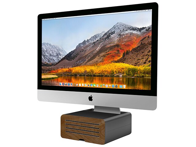 Support HiRise Pro de Twelve South pour iMac et écran externe - gris métal