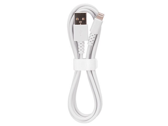 VITAL 1.2m (4’) Lightning-to-USB Charge & Sync Cable - White