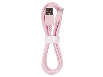 VITAL 1.2m (4’) Lightning-to-USB Charge & Sync Cable - Blush Pink