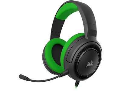Corsair HS35 Stereo Over-ear Wired Gaming Headset for PC, PS4, Xbox & Switch - Green