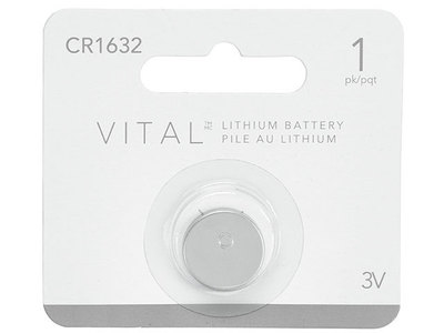 Pile bouton au lithium CR1632 d’VITAL - emballage de 1
