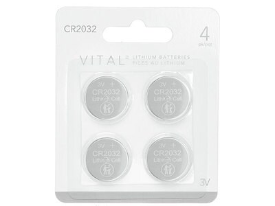 Vital CR2032 Lithium 3V Button Cell Battery - 4-Pack