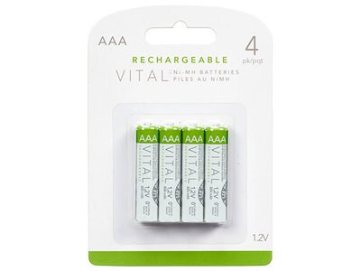 Vital Rechargeable Ni-MH AAA Battery - 4 Pack