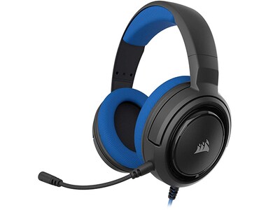 Corsair HS35 Stereo Over-ear Wired Gaming Headset for PC, PS4, Xbox & Switch - Blue