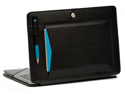 Bluebonnet Leather Folio Case for 15" MacBook Pro/Air - Black