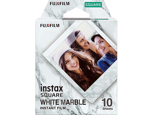 Film Instantané Fujifilm Instax® Square - marble blanc