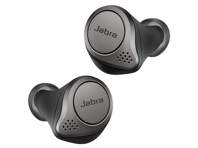 Jabra Elite 75t True Wireless Earbuds with ANC & Wireless Charging Case - Titan Black