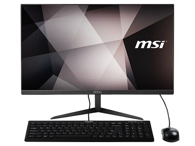 MSI PRO 24X 10M-045US 23.8" Non-Touch All-In-One Desktop with Intel® 5205U, 500GB HDD, 64GB SSD, 4GB RAM & Windows 10 Pro