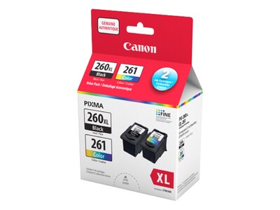 Canon PG-260XL Noir / CL-261 Couleur Cartouche d'encre Valence package (3706C008)