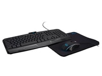 Ensemble de jeu avec fil 3-en-1 de Xtreme Gaming comprenant une souris, un clavier et un tapis de souris pour ordinateur personnel