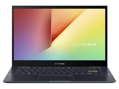 ASUS VivoBook Flip 14 TM420UA-DS71T-CA 14” Touchscreen Laptop with AMD Ryzen 7 5700U, 512GB SSD, 8GB RAM & Windows 10 Home - Bespoke Black