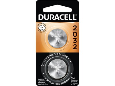 Pile bouton au lithium de 3 V CR2032 de Duracell - emballage de 2