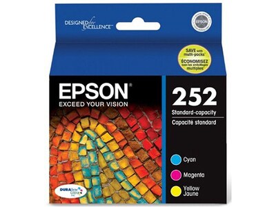 Cartouche d'encre couleur DURABrite Ultra 252 d'Epson (T252520-S) - Paquet de 3				