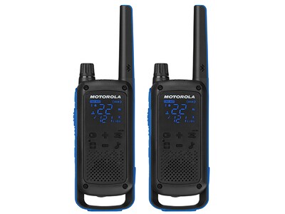 Motorola Talkabout T800 Radios bidirectionnelles (2/pqt) - noir et bleu