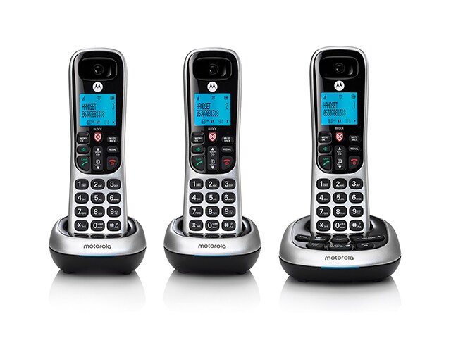 Motorola CD4013 Cordless Phone Handsets 3-Pack