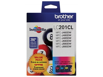 Brother LC2013PKS Genuine Standard Yield Color Ink Cartridges - Cyan, Magenta & Yellow