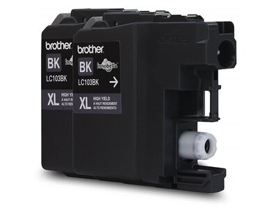 Brother LC1032PKS Genuine High Yield Black Ink Cartridges - Black