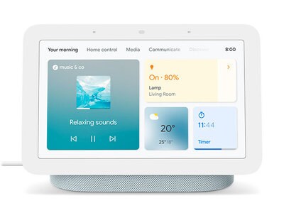Google Nest Hub 2nd Gen - Smart Home Device with Google Assistant - Mist Blue
