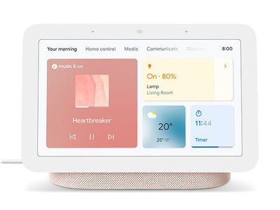 Google Nest Hub 2nd Gen - Smart Home Device with Google Assistant - Sand