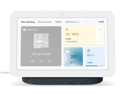 Google Nest Hub de 2ᵉ génération - Appareil pour maison intelligente avec l’Assistant Google - charbon