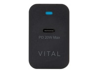VITAL 20W USB Type-C™ PD Wall Charger - Black