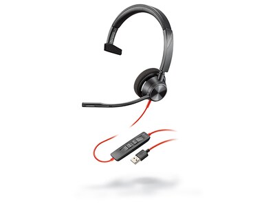 Poly 213928-101 Blackwire 3310 USB-A Headphones - Black