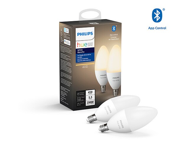 Philips Hue White Candle E12 with Bluetooth® (2-pack)