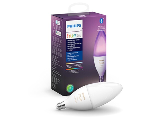 Philips Hue Ambiance Blanche et Colorée E12 avec Bluetooth®