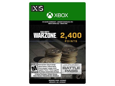Call of Duty: Warzone Points - 2,400 (Digital Download) for Xbox One & Xbox Series S/X