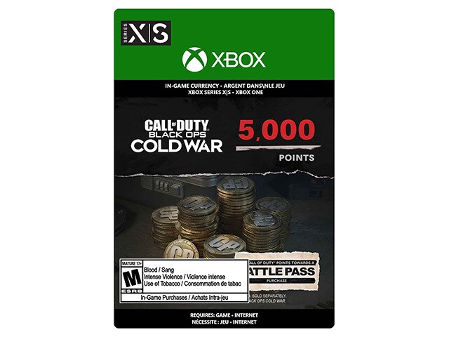 Call of Duty: Black Ops Cold War - 5,000 (Code Electronique) pour Xbox One & Xbox Series X/S