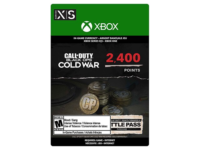 Call of Duty: Black Ops Cold War - 2,400 (Code Electronique) pour Xbox One & Xbox Series X/S