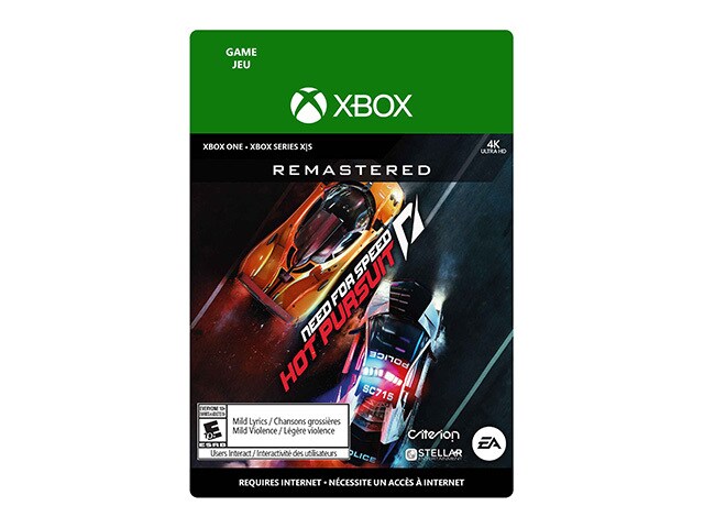 Need for Speed Hot Pursuit Remastered (Code Electronique) pour Xbox One