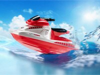 Litehawk Scoot 1:25 R/C Boat - Red