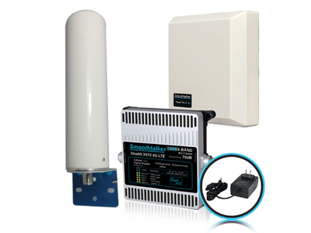 Smoothtalker Stealth X6 70dB 6-Band Cell Phone Signal Booster Kit