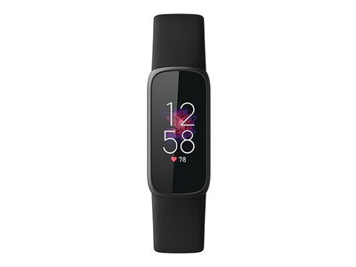 Bracelet d'activité Luxe™ de Fitbit® - noir avec acier inoxydable graphite